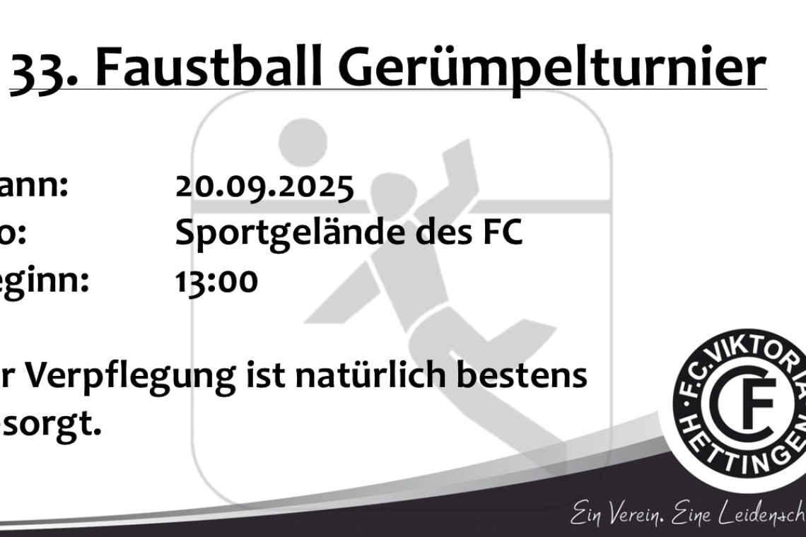 33. Faustball Gerümpelturnier